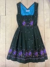 Vtg 1970s Austrian Dirndl Folk Dress German Oktoberfest