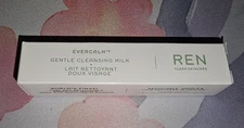 Ren Clean Skincare Evercalm Gentle Cleansing Milk Deluxe Sample .16oz New in Box