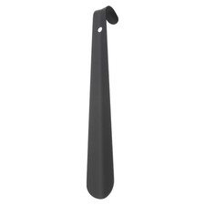 Shoe Horn 11.8" Metal Straight Handle Shoe Helper Shoehorns, Black