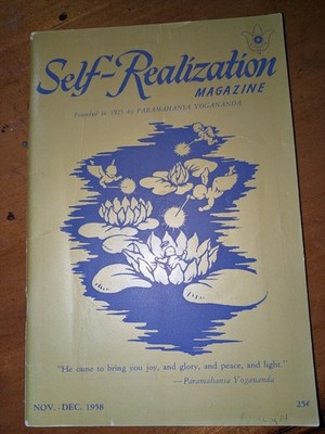 Self-Realization Magazine Nov-Dec 1958 Paramahansa Yogananda **Rare Vintage**