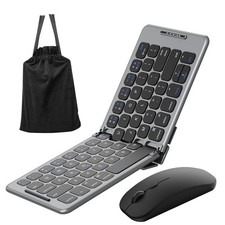 Folding Foldable Bluetooth with Wireless Keyboard and Combo for Business Tr...