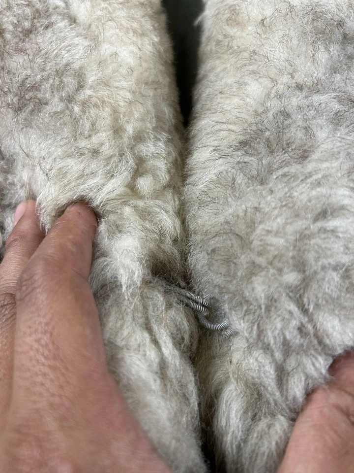 Chaleco de piel de oveja Eddie Bauer vintage grande para mujer piel de oveja exterior años 70 80 Foto 4 de 4