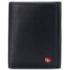 Alpine Swiss Men's Leon RFID Trifold Pocket Wallet – Genuine Leather Wallet for