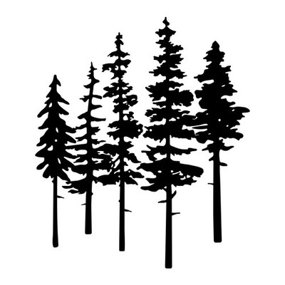 Metal Pine Tree Wall Art, Metal Tree Wall Decor, Nature Rustic Farmhouse Cabi...