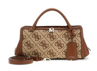 Guess Audrey Logo Girlfriend Satchel S Schultertasche Tasche Latte Logo Beige