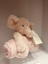 Cloud Island Pink Elephant Plush Toy  Baby Blanket Set NEW with Tags