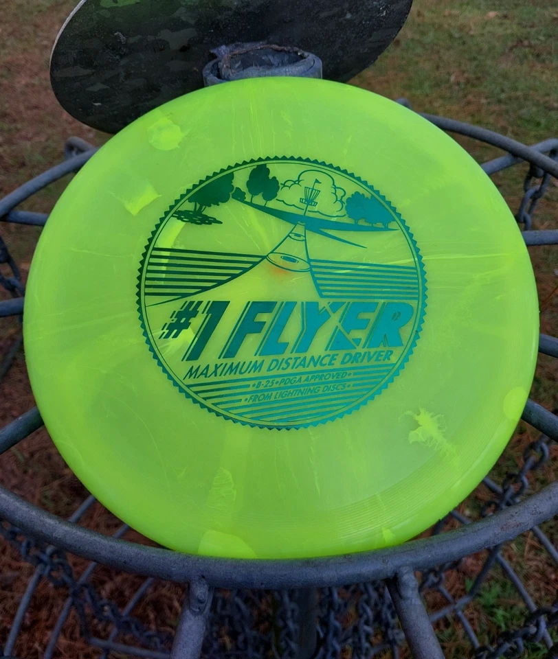 Vintage Lightning Rare #1 Flyer Transluscent Oddity Distance Driver B-25 137g - Image 2 of 4