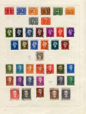 NETHERLANDS; 1940s Wilhelmina group of used SETS on album page to 10G. 
