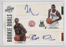 2010 Season Update Rookie Duals Signatures 87/99 Larry Sanders Ed Davis Auto 2w5