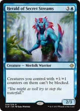 Moderate Play, English MTG Regular Herald of Secret Streams Ixalan Magic the Gat