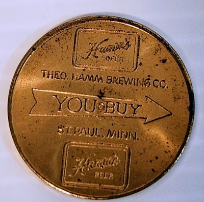 Hamm's Beer Spinner Lucky Coin Token (1950's)
