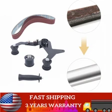 Fit 5/8-11 Angle Grinder Pipe Tube Polishing Tool Belt Sander Attachment Bracket