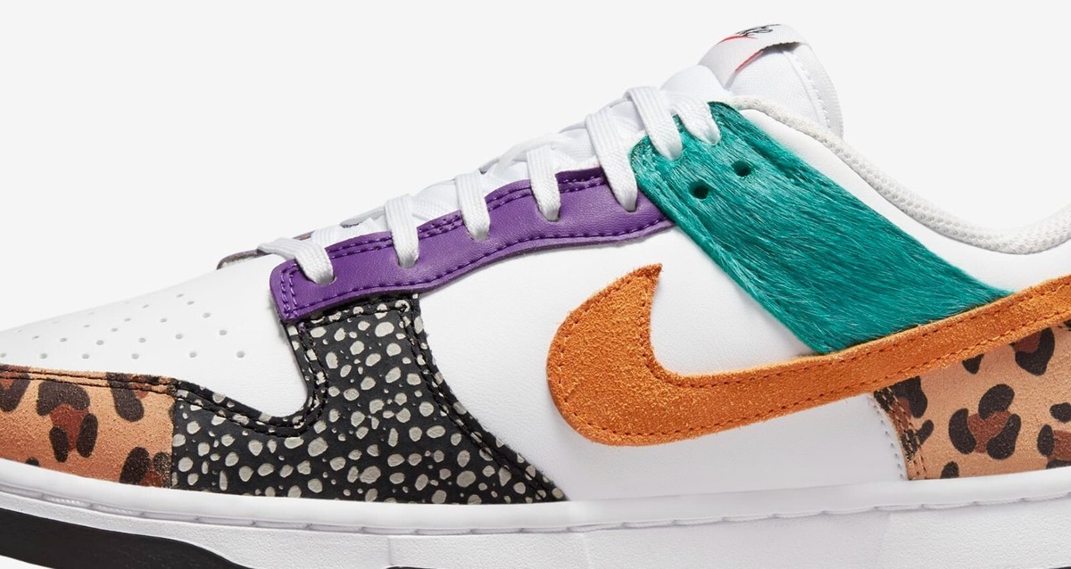 Nike Dunk Low women's Patchwork DN3866-100 Sneakers Shoes