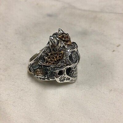 Bill Wall Leather BWL Silver Bronze Master Skull Ring | eBay Bill Wall Leather BWL Silver Bronze Master Skull Ring | eBay