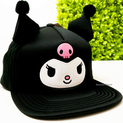 Sanrio Kuromi Cap Hat Ears Adjustable Youth Adult Hello Kitty
