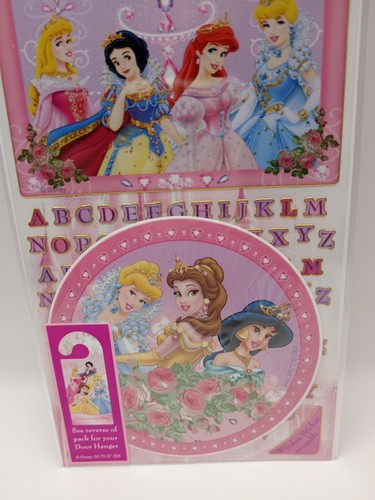 Disney Princess Personal Sticker Window Stickers & Bedroom Door Hanger Girls New - Picture 3 of 4