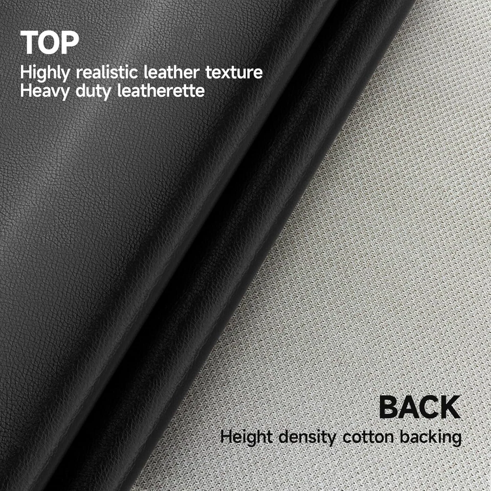 Tela de vinilo marino de 54" de ancho para tapicería de coche de cuero grueso resistente al agua/desgarro Foto 3 de 4