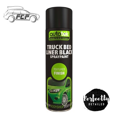 AutoTek LKW Bettwäsche schwarz Aerosol Sprühfarbe 500ml 
