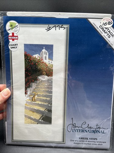 John Clayton International Kreuzstichmuster "Greek Steps" Heritage Crafts
