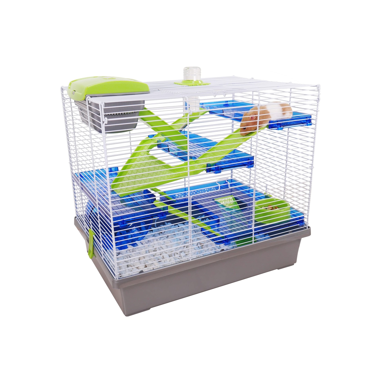 Pico XL Silver & Green - Hamster & Small Animal Home/Cage Silver/Green