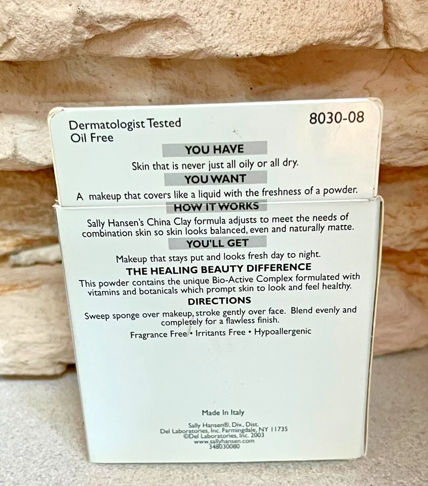 Sally Hansen SKIN EQUALIZING POWDER MAKEUP Oil Free 8030-08 NATURAL BEIGE .32 oz - Image 3 of 3