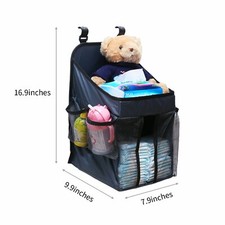 Yotree Baby/Nursery Diaper/Lotion/Wipes Hanging Organizer Gray NEW