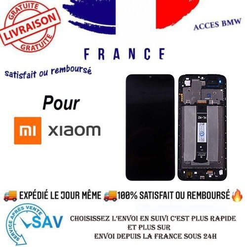 Écran LCD Complet Avec Châssis Pour Redmi A1 - Noir - Remplacement - Compatible Xiaomi