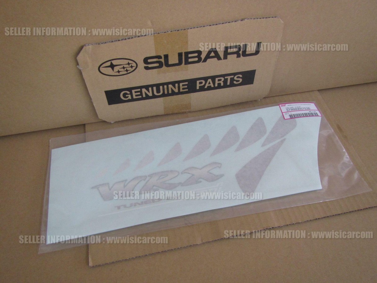 SUBARU IMPREZA WRX STI TYPE R GC8 LETTER MARK GRADE SIDE LEFT