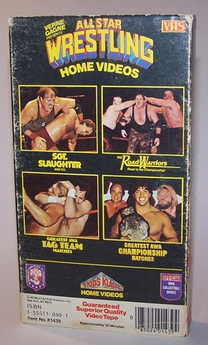 Verne Gagne Presents All Star Wrestling Sgt. Slaughter VHS Cassette - AWA WWF - Imagen 3 de 4