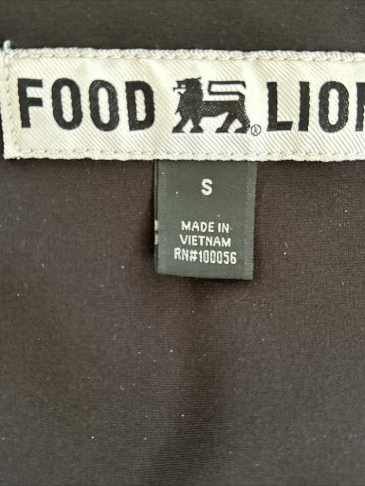 Food Lion Softshell Uniform Employee Jacket Black Fleece Lined Unisex