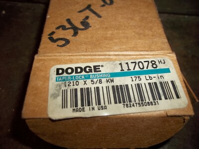 Bague De Serrage Conique Dodge 117078 - Taper-Lock Bushing 1210 X 5/8 KW, New Old Stock