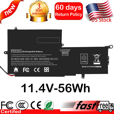 PK03XL Battery For HP Spectre Pro X360 G1 G2 13-4000/4100 HSTNN-DB6S 789116-005