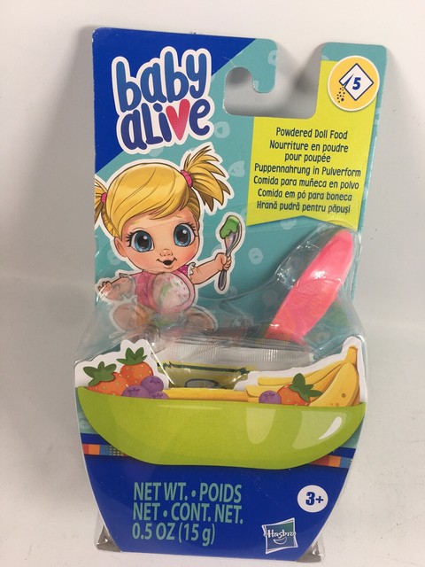 Hasbro Baby Alive Powdered Food Packets Strawberry/grape/banana With ...