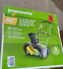 Greenworks 13 Amp 20 In. Corded Electric Snow Thrower