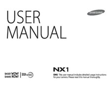 SAMSUNG NX1 CAMERA PRINTED INSTRUCTION MANUAL USER GUIDE HANDBOOK 240 pages