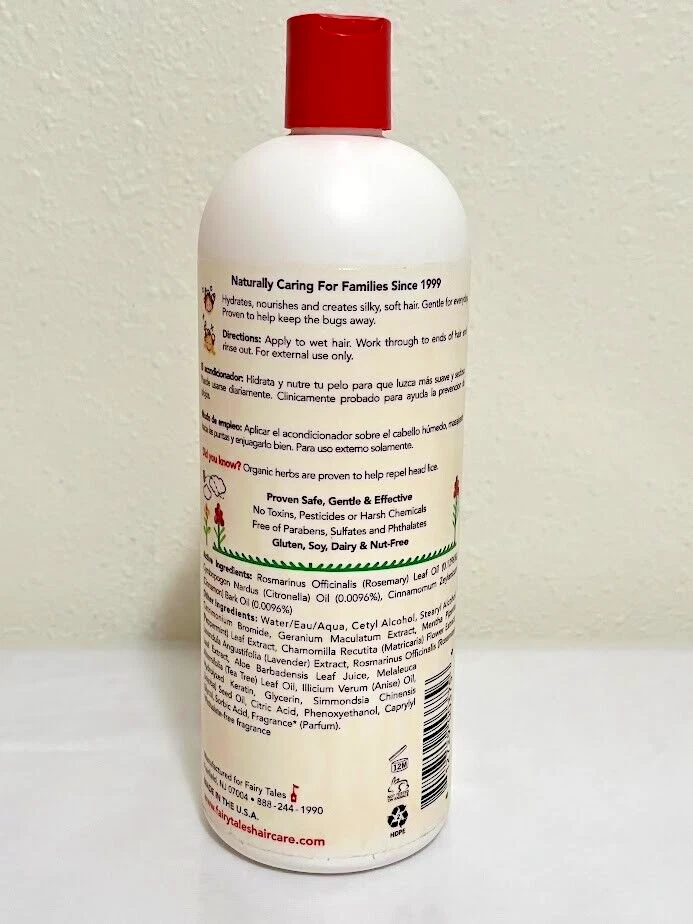 Acondicionador repelente de romero de Fairy Tales para niños - 32 oz nutre y protege Foto 2 de 4