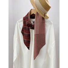 New Quality 30 Silk 70 Wool Two Face Print Hand Rolled Edges Scarf 16 150cm