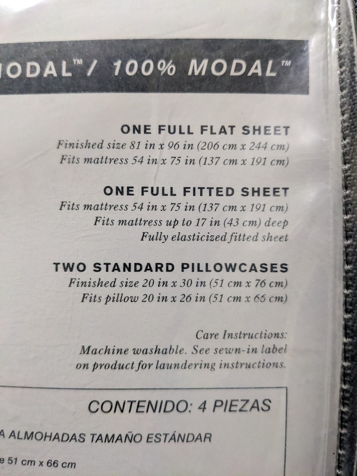 Pure Beech Jersey Knit 100 Modal Full 4 Pc Sheet Set Purple New eBay