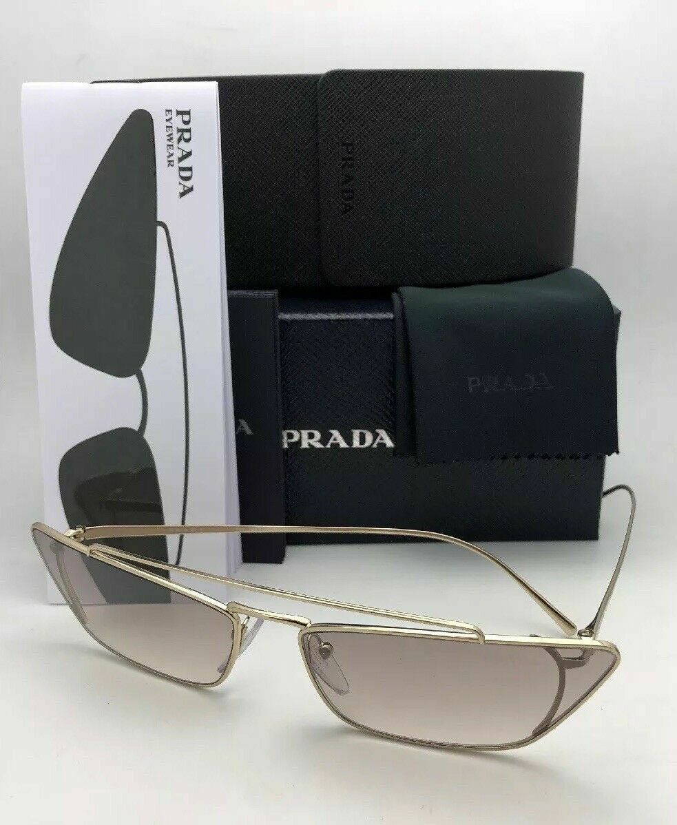 PRADA Sunglasses CATWALK SPR 64U ZVN-4O0 67-16 140 Gold w PRADA Sunglasses CATWALK SPR 64U ZVN-4O0 67-16 140 Gold w