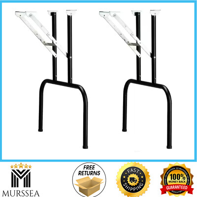 Folding Banquet Table Legs 2-Pack Compact Easy Assemble Tubular Steel Durable