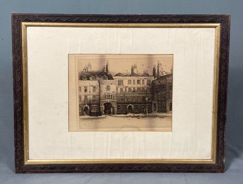 Set of Four Victorian Etchings Chelsea London William Walter Burgess 1844-1908 - Picture 7 of 21
