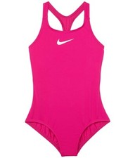 Nike Kids Essential Pink Racerback One-Piece Swim L19831 Size XL 13-15 YRS 