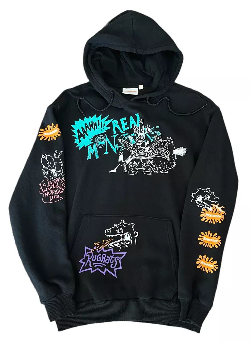 Nickelodeon 90 s Cartoons Hoodie Ahh Real Monsters Rocko