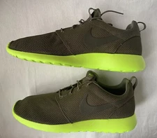 Nike Roshe One US Men's Size-12 (511881 307) Tarp Green Deep Volt "BOX NO LID"