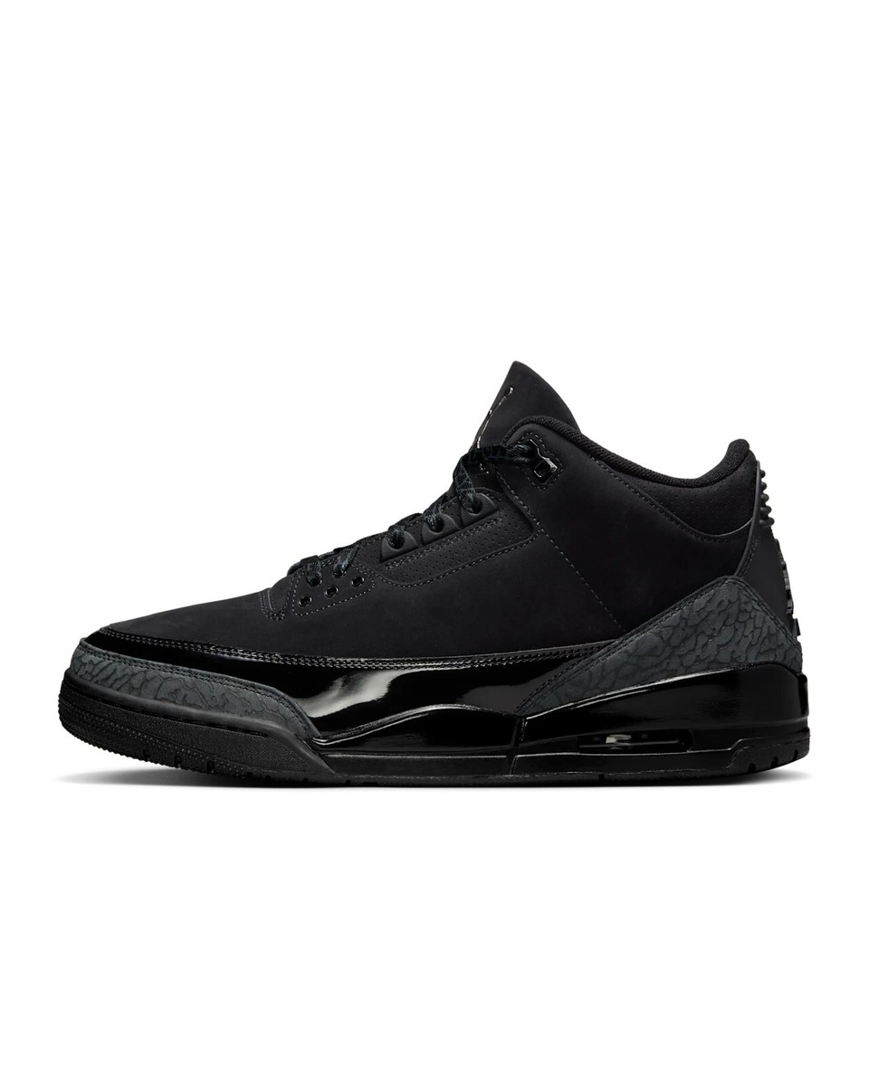 靴 Nike Air Jordan 3 Retro \"Black Cat\" Nike Air Jordan 3 Retro Black Cat (2025) CT8532-001 Mens GS