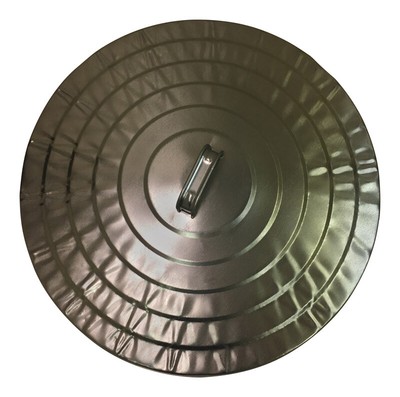 trash barrel with locking lid