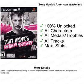 Tony Hawk's Pro Skater THPS THUG PlayStation 2 PS2 Memory Card Unlocked Save