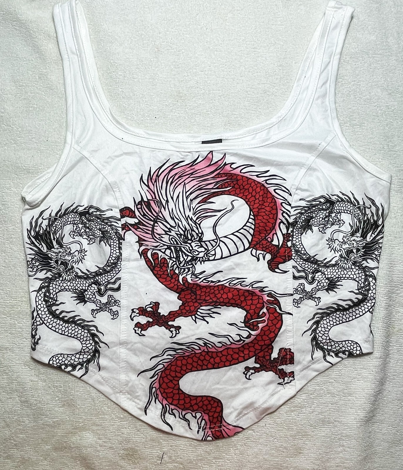 Crop top printed-image