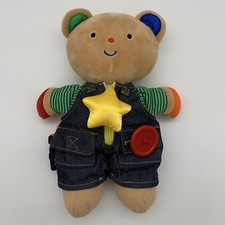 Melissa  Doug, K's Kids  Teddy Wear  Bear, Learn To Dress No Shoes Plush 13  