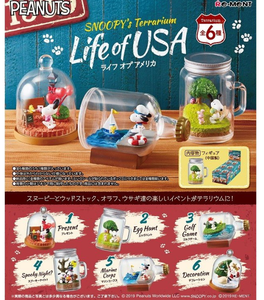 Snoopy Snoopy S Terrarium Life Of Usa All 6 Type Set Japan New Re Ment Ebay